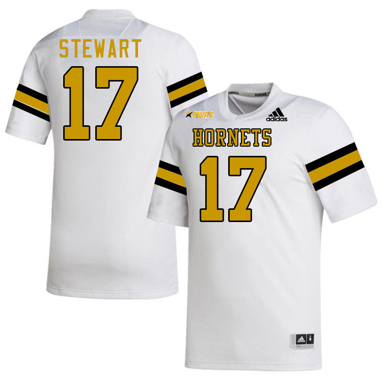 Alabama State Hornets #17 Damon Stewart College Football Jerseys Stitched Sale-White
